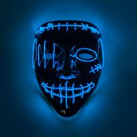 Plastic LED glow Halloween Mask Halloween Design PC