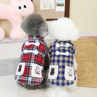 Polyester Pet Dog Clothing & breathable plaid PC