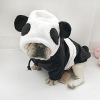 Suede Pet Dog Clothing & thermal white and black PC