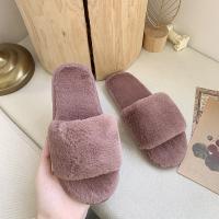 Plush & EVA Fluffy slippers & thermal & breathable Pair