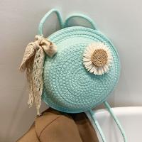 Cotton Linen Easy Matching & Weave Crossbody Bag floral PC
