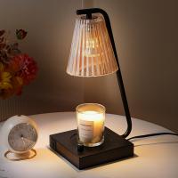 Glass & Iron adjustable light intensity Fragrance Lamps durable black PC