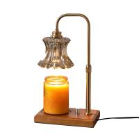 Glass & Solid Wood & Iron adjustable light intensity Fragrance Lamps different power plug style for choose & durable PC