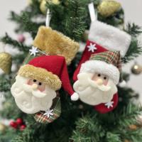 Chiffon Décoration suspendue d’arbre de Noël Père Noël plus de couleurs pour le choix pièce
