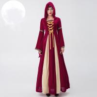 Polyester Frauen Vampir Kostüm, Rot,  Stück