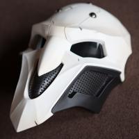 Technische Kunststoffe Halloween-Maske, weiß und schwarz,  Stück