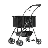Cloth & Iron & Plastic foldable Shopping Trolley large capacity & portable PC