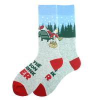 Cotton Women Sport Socks christmas design & deodorant & breathable : Pair