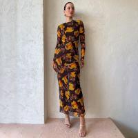 Garza Jednodílné šaty Stampato Květinové Brown kus