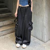 Polyester & Cotton Women Long Trousers & loose black PC