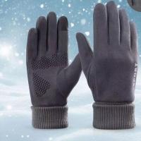 Acrylic windproof Riding Glove can touch screen & anti-skidding & thermal letter : Pair