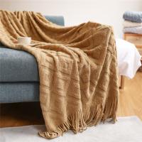 Acrylic Tassels Blanket & thermal knitted PC