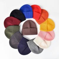 Core-spun Yarn windproof Knitted Hat thermal knitted Solid : PC