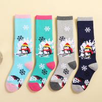 Cotton Children Sport Socks thicken & anti-skidding & thermal knitted Cartoon Pair