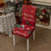 Spandex & Poliéster Cubierta de la silla de Navidad, Día de fiesta, diferente color y patrón de elección,  trozo