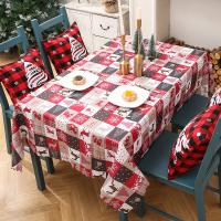 Polyester Antifouling Table Cloth christmas design printed PC