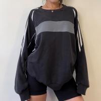Polyester Sweatshirts femmes Noir pièce
