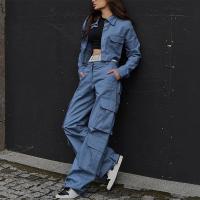 Woven Women Casual Set & two piece Pants & coat patchwork Others Set