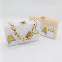 Acrylic hard-surface & Easy Matching Clutch Bag with chain PC