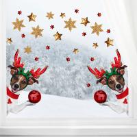 PVC Christmas Wall Stickers christmas design & two piece & waterproof Set