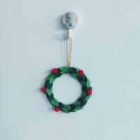Tela adherida adhesiva Árbol de Navidad colgando de la decoración,  trozo