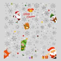 PVC Christmas Wall Stickers nine piece & christmas design Set