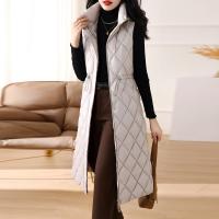Polyester Plus Size Women Winter Vest mid-long style & slimming & thicken PC
