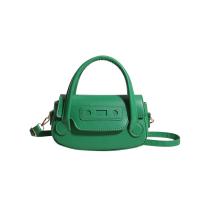 PU Leather Concise Handbag durable & attached with hanging strap Solid PC