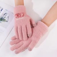 Acrylic windproof Women Gloves can touch screen & thermal Pair