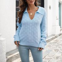 Acrylic Women Sweater & loose & healthy knitted Solid PC