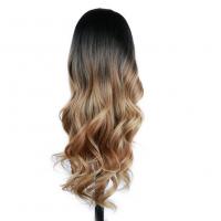 High Temperature Fiber mid-long hair & Wavy Wig Can NOT perm or dye black and brown PC