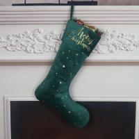 Chiffon Chaussettes de décoration de Noël impression de papier d’or plus de couleurs pour le choix pièce