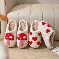 Thermo Plastic Rubber & Plush Fluffy slippers patchwork Pair