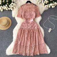 Lace Waist-controlled One-piece Dress slimming PC