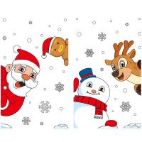 PVC Christmas Wall Stickers for home decoration & christmas design mixed colors PC