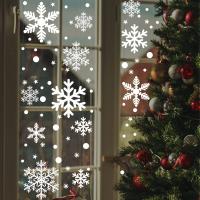 Pvc Weihnachten Wandaufkleber, Schneeflockenmuster, mehr Farben zur Auswahl,  Stück