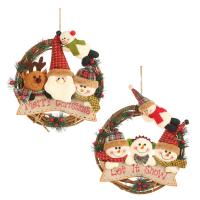 Cloth & Plastic Hanging Ornament for home decoration & christmas design PC