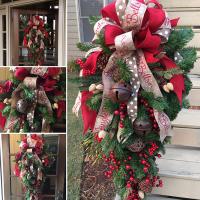 PVC Christmas Door Hanger for home decoration & christmas design PC