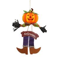 Adhesive Bonded Fabric & Foam Creative Hanging Decoration Halloween Design Pumpkin Pattern Pair