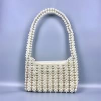 Acrylic & Polyester Easy Matching Shoulder Bag white PC