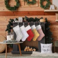 Pet Vánoční dekorace ponožky různé barvy a vzor pro výběr kus