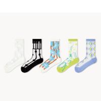 Polyamide & Katoen Korte tube sokken Jacquard verschillende kleur en patroon naar keuze : Paar