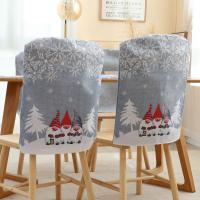Cloth Christmas Chair Cover durable & christmas design printed gray PC