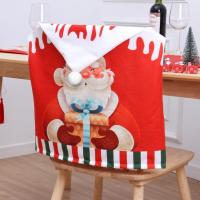 Napped Fabric Christmas Chair Cover christmas design printed PC