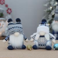 Tuch & Gestrickte Weihnachtsdekoration,  PP Baumwolle, Blau,  Stück