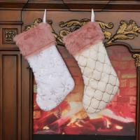 Flanelová & Chemická vlákna Vánoční dekorace ponožky různé barvy a vzor pro výběr kus