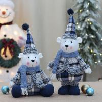 Hadříkem Vánoční dekorace PP bavlna Blu kus