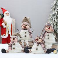 Chemická vlákna Vánoční dekorace PP bavlna Sněhulák kus