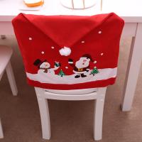 Telas no tejidas Cubierta de la silla de Navidad, impreso, Papá Noel, rojo,  trozo