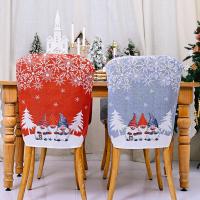Cloth Christmas Chair Cover christmas design printed PC